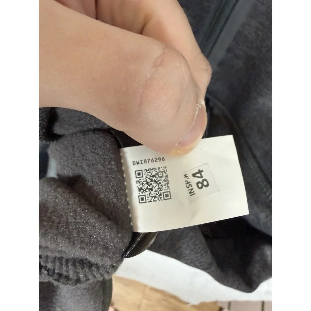 The North Face Jacket Mens M Gray Full Zip Fleece Softshell Hiking Advertising